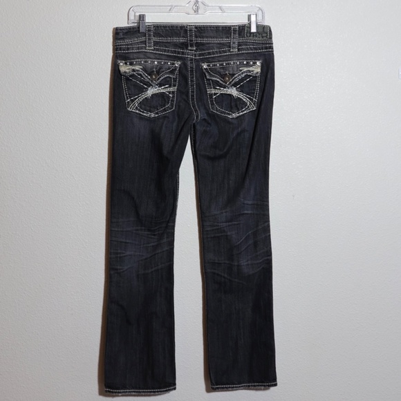 Silver Jeans Gray Slim Bootcut McKenzie Low Rise Jeans SIZE 30/32 - Picture 2 of 14